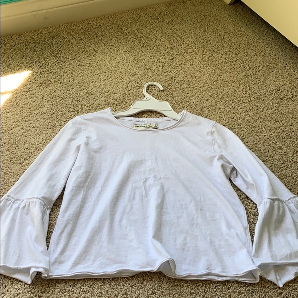 White Abercrombie long sleeve